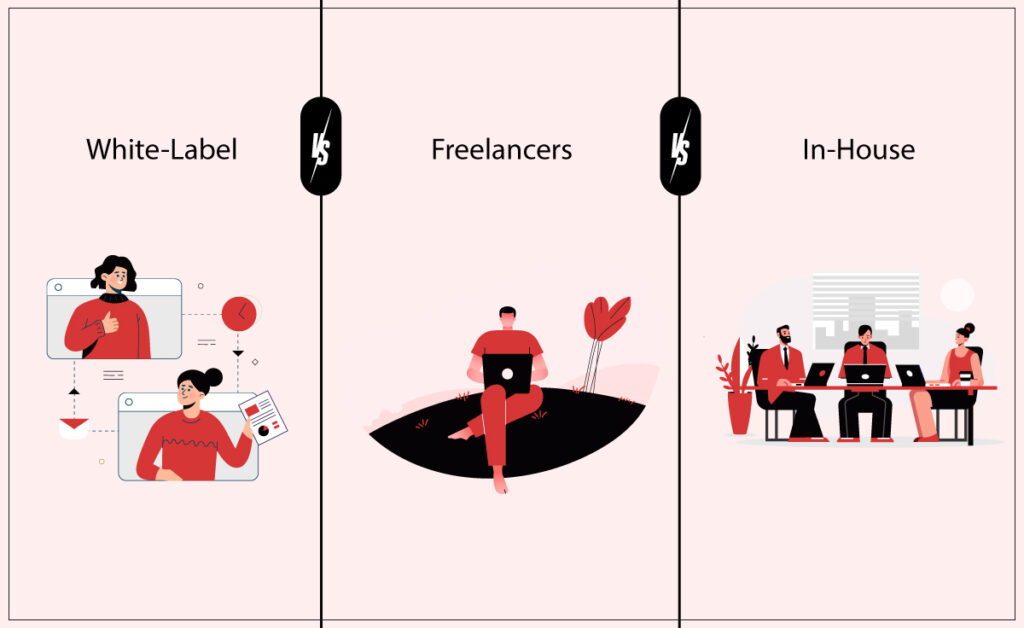 white label vs freelancer vs house blog