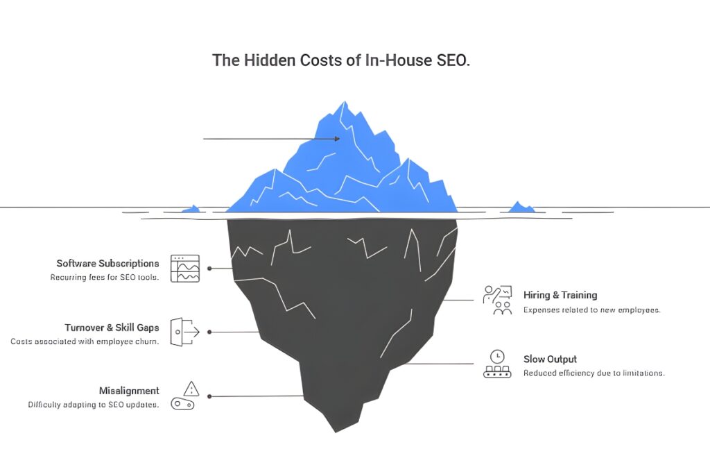 hidden cost of in-house seo team