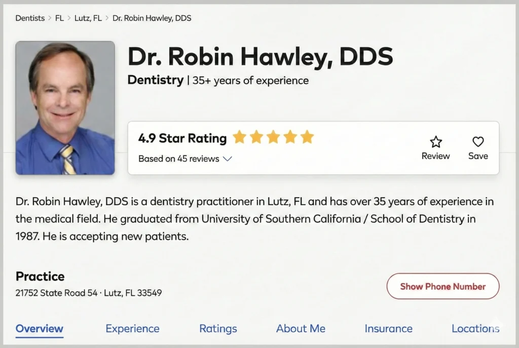 dr robin howley, dds review
